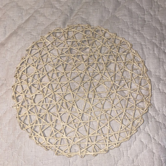 8 pieces Placemats|Creative Round Braided Table Mat For Kitchen - Picture 6 of 9